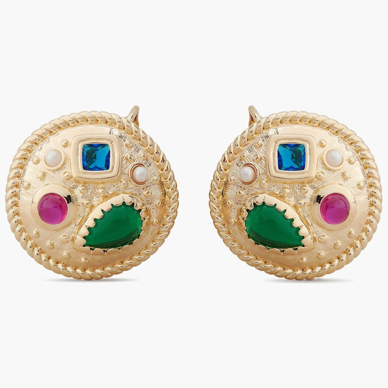 Coloured Stones Earrings | APJS1031 - Les Nereides