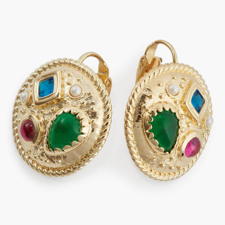 Coloured Stones Earrings | APJS1031 - Les Nereides