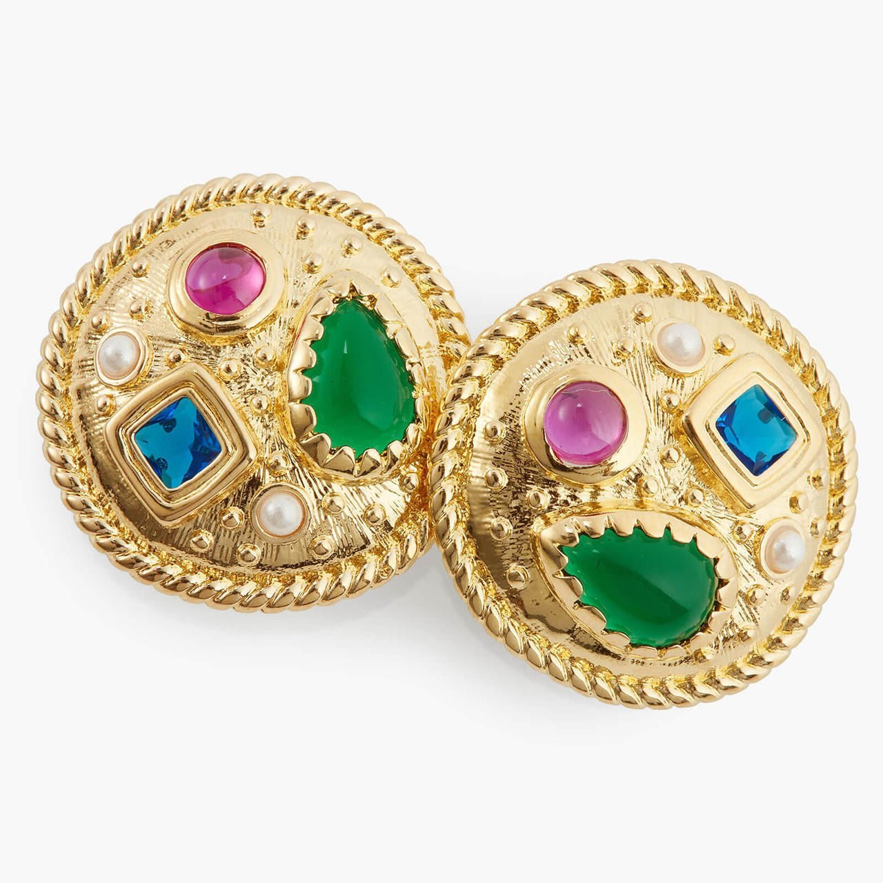 Coloured Stones Earrings | APJS1031 - Les Nereides