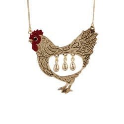 Contes Dores Theé Goose That Laid Theé Golden Eggs Goose Necklace | ACDO3011 - Les Nereides