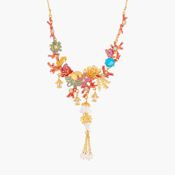 Coral Set Collar Necklace | ALPC3011 - Les Nereides