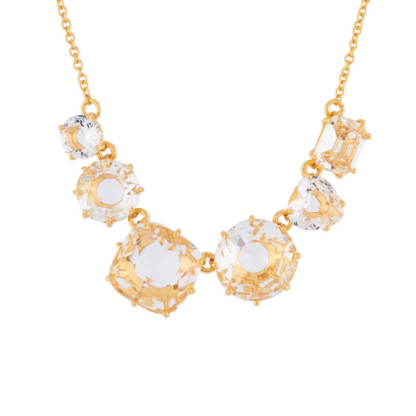 Crystal 6 Stones La Diamantine Thin Necklace | AILD3312 - Les Nereides