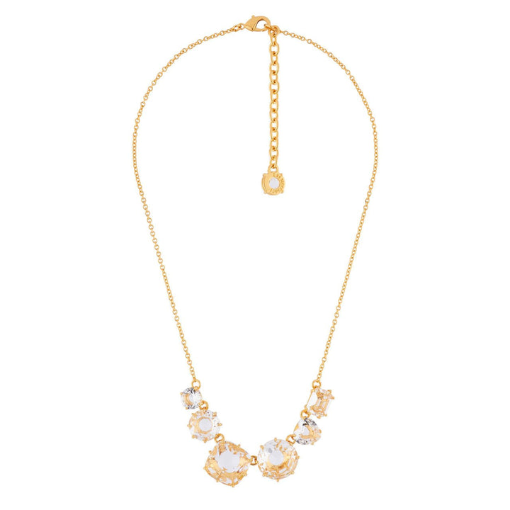 Crystal 6 Stones La Diamantine Thin Necklace | AILD3312 - Les Nereides