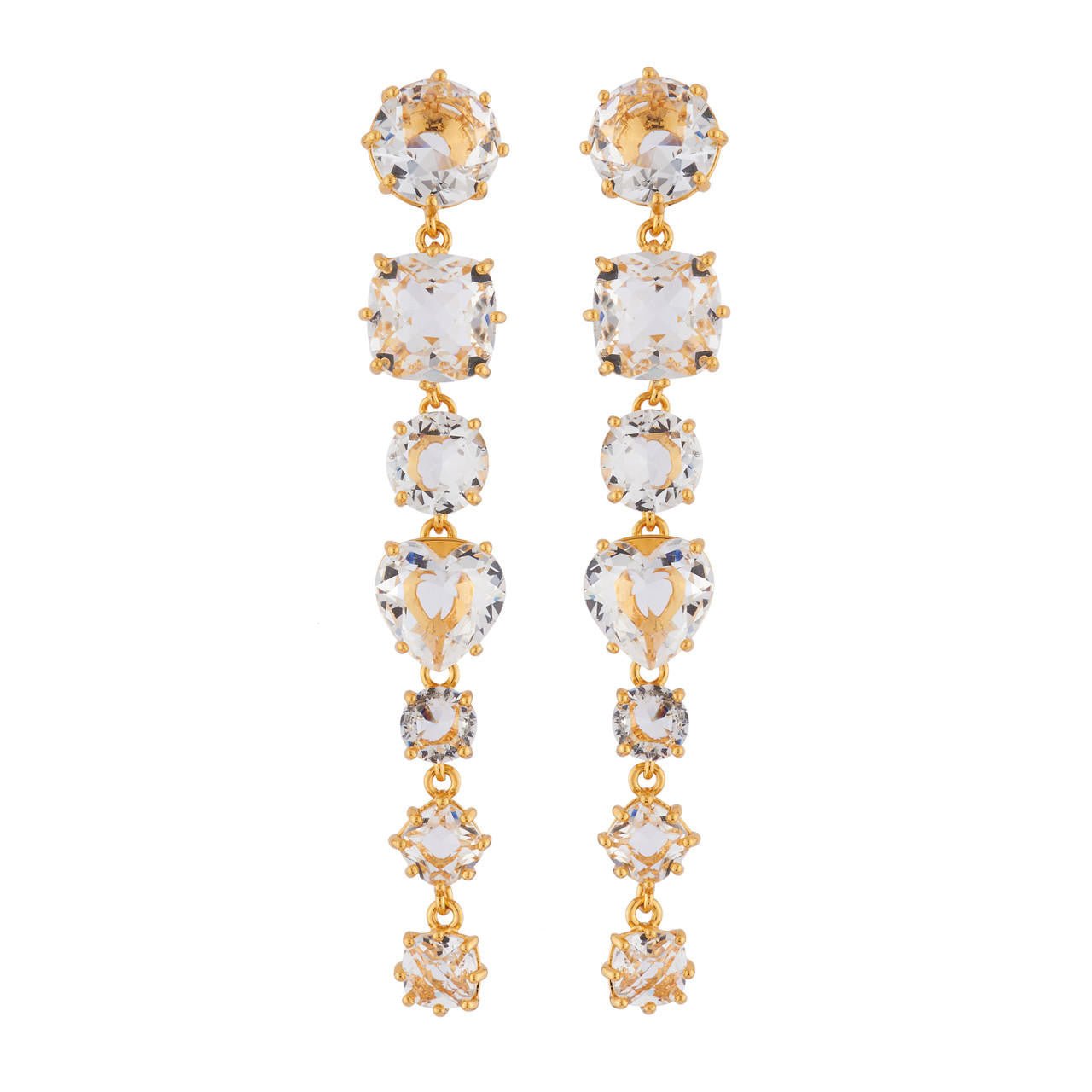 Crystal 7 Stones La Diamantine Earrings | AILD1212 - Les Nereides