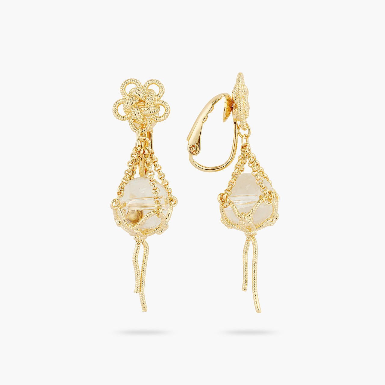 Crystal Fishing Float Earrings | AQMP1031 - Les Nereides