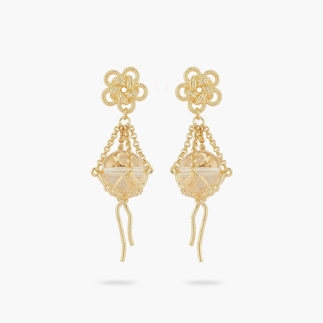 Crystal Fishing Float Earrings | AQMP1031 - Les Nereides
