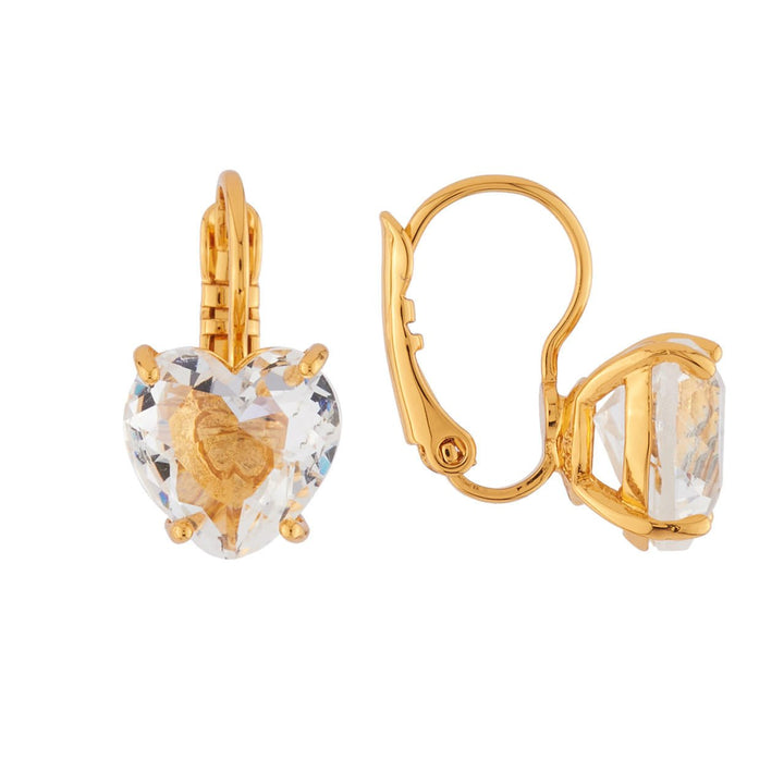 Crystal Hearthstone La Diamantine Dormeuses Earrings | AILD1452 - Les Nereides
