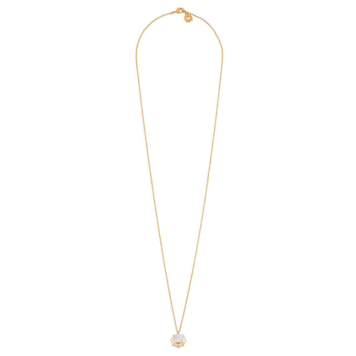 Crystal Round Stone La Diamantine Long Necklace | AILD3332 - Les Nereides