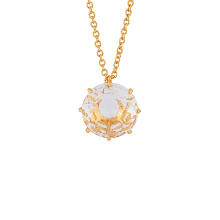 Crystal Round Stone La Diamantine Long Necklace | AILD3332 - Les Nereides