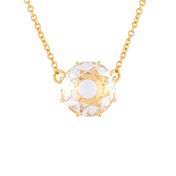 Crystal Round Stone La Diamantine Pendant Necklace | AILD3012 - Les Nereides