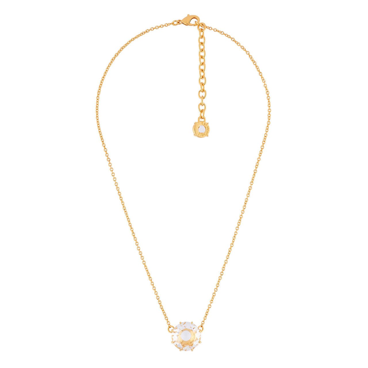 Crystal Round Stone La Diamantine Pendant Necklace | AILD3012 - Les Nereides