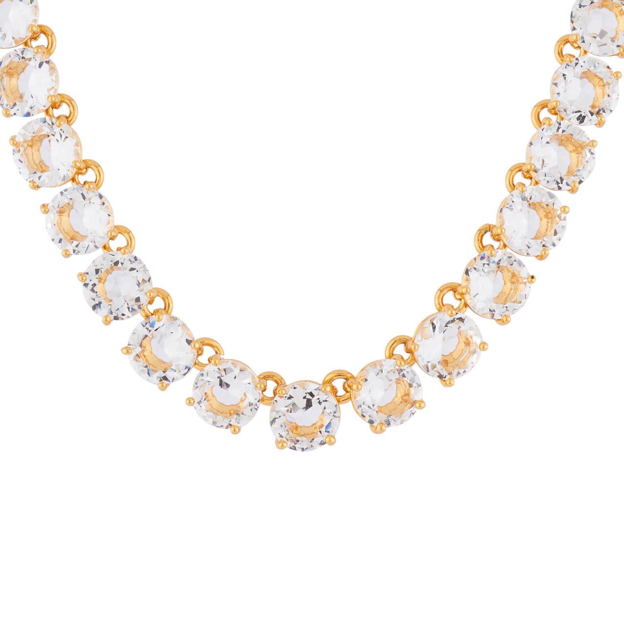 Crystal Round Stones La Diamantine Choker Necklace | AILD3322 - Les Nereides
