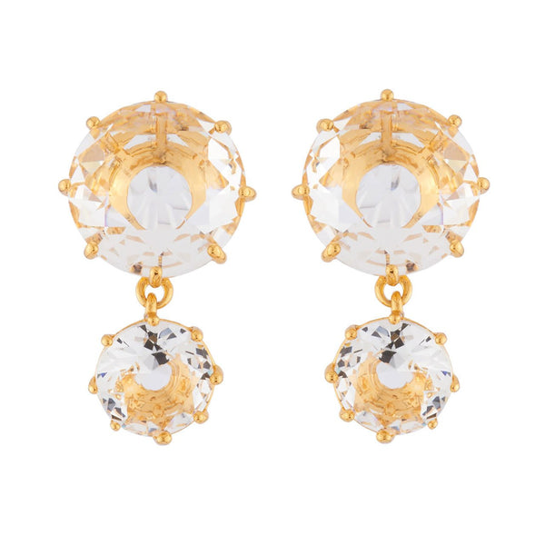 Crystal Round Stones La Diamantine Earrings | AILD1372 - Les Nereides