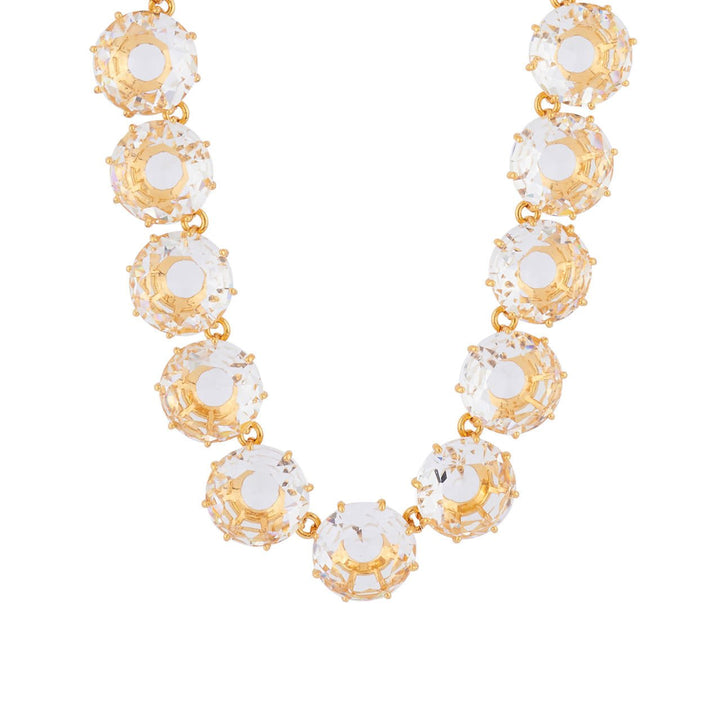 Crystal Round Stones La Diamantine Luxurious Long Necklace | AILD3192 - Les Nereides