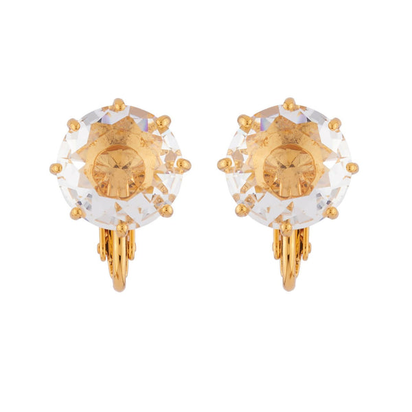 Crystal Small Square Stone La Diamantine Earrings | AILD118C/2 - Les Nereides