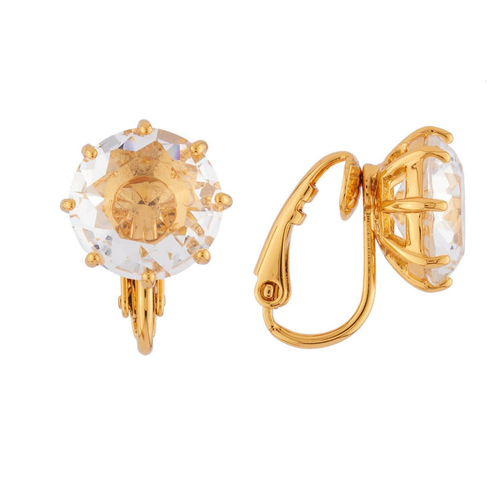 Crystal Small Square Stone La Diamantine Earrings | AILD118C/2 - Les Nereides