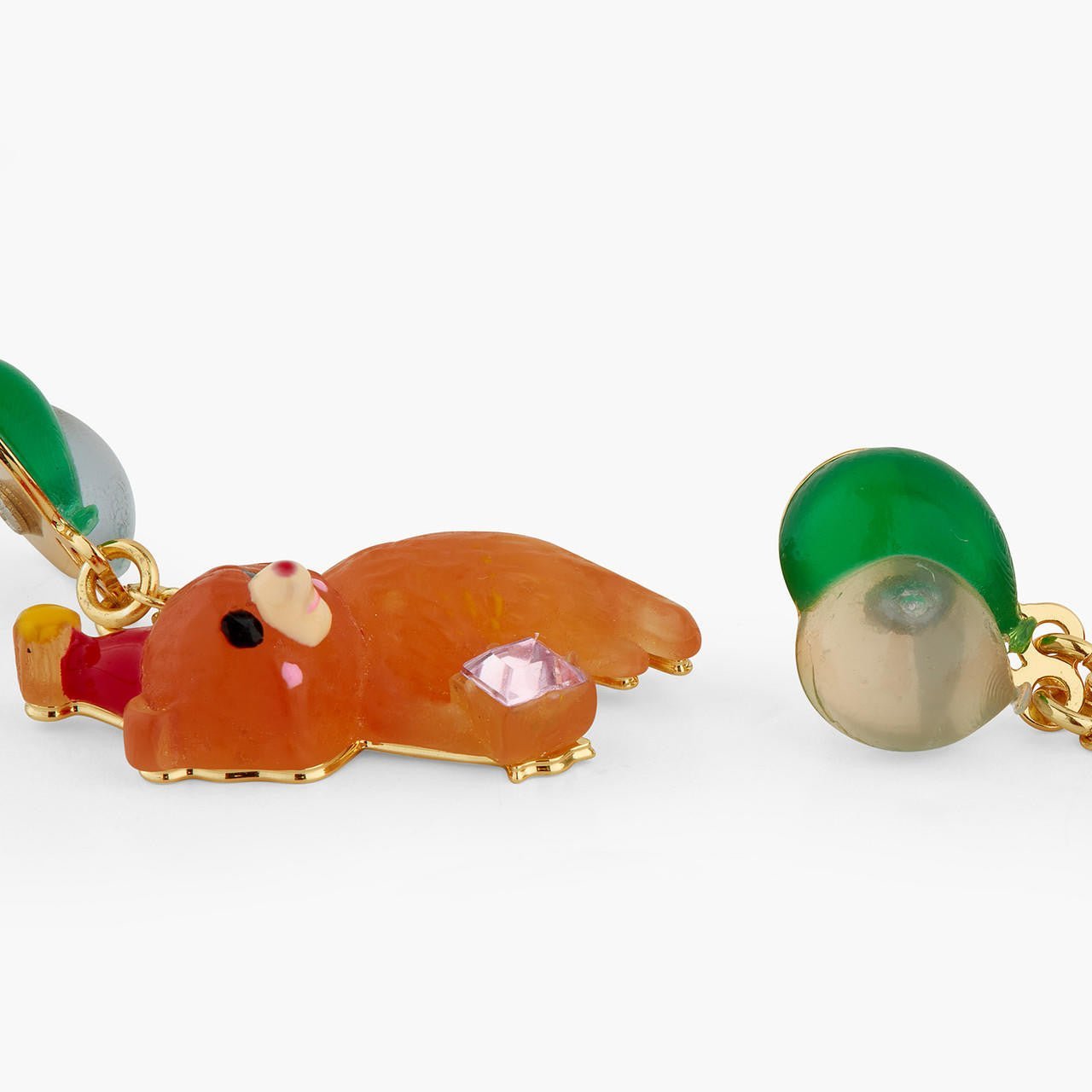 Cuddly bear earrings | AQPP1021 - Les Nereides