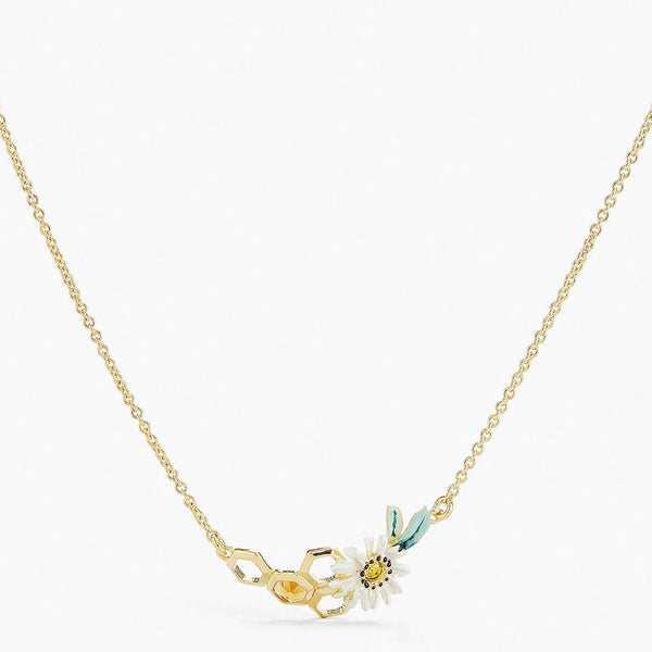 Daisy And Honeycomb Statement Necklace | APPM3041 - Les Nereides