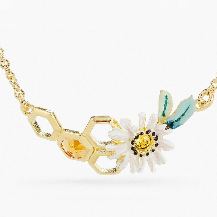 Daisy And Honeycomb Statement Necklace | APPM3041 - Les Nereides