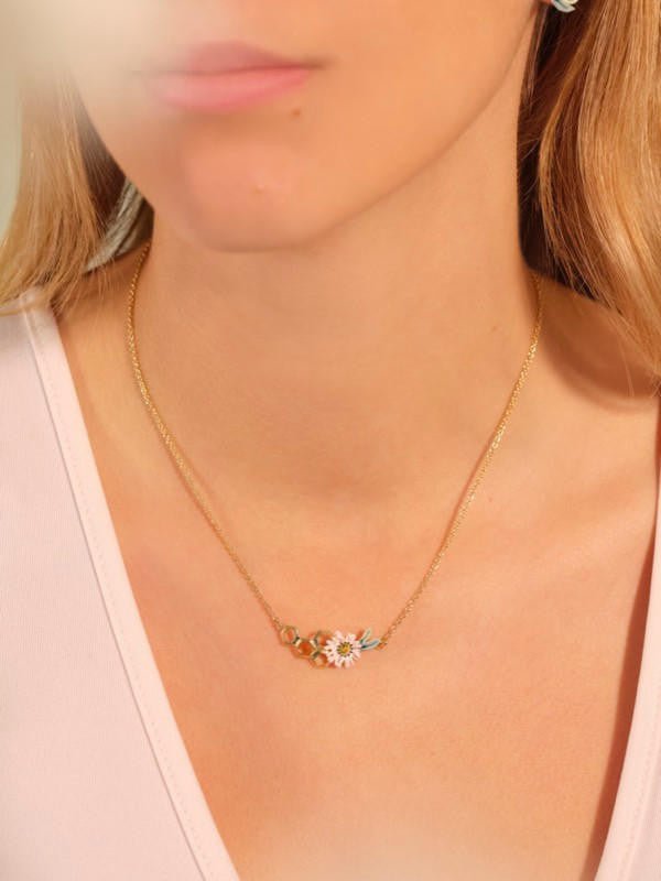 Daisy And Honeycomb Statement Necklace | APPM3041 - Les Nereides