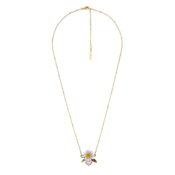Daisy On Faceted Crystal Necklace | AIPR3041 - Les Nereides
