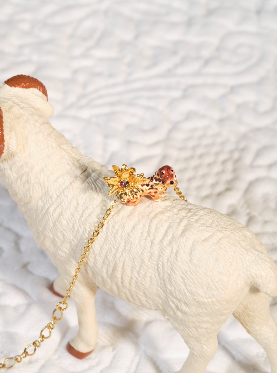 Daschund And Flower Fine Bracelet | ASLA2021 - Les Nereides