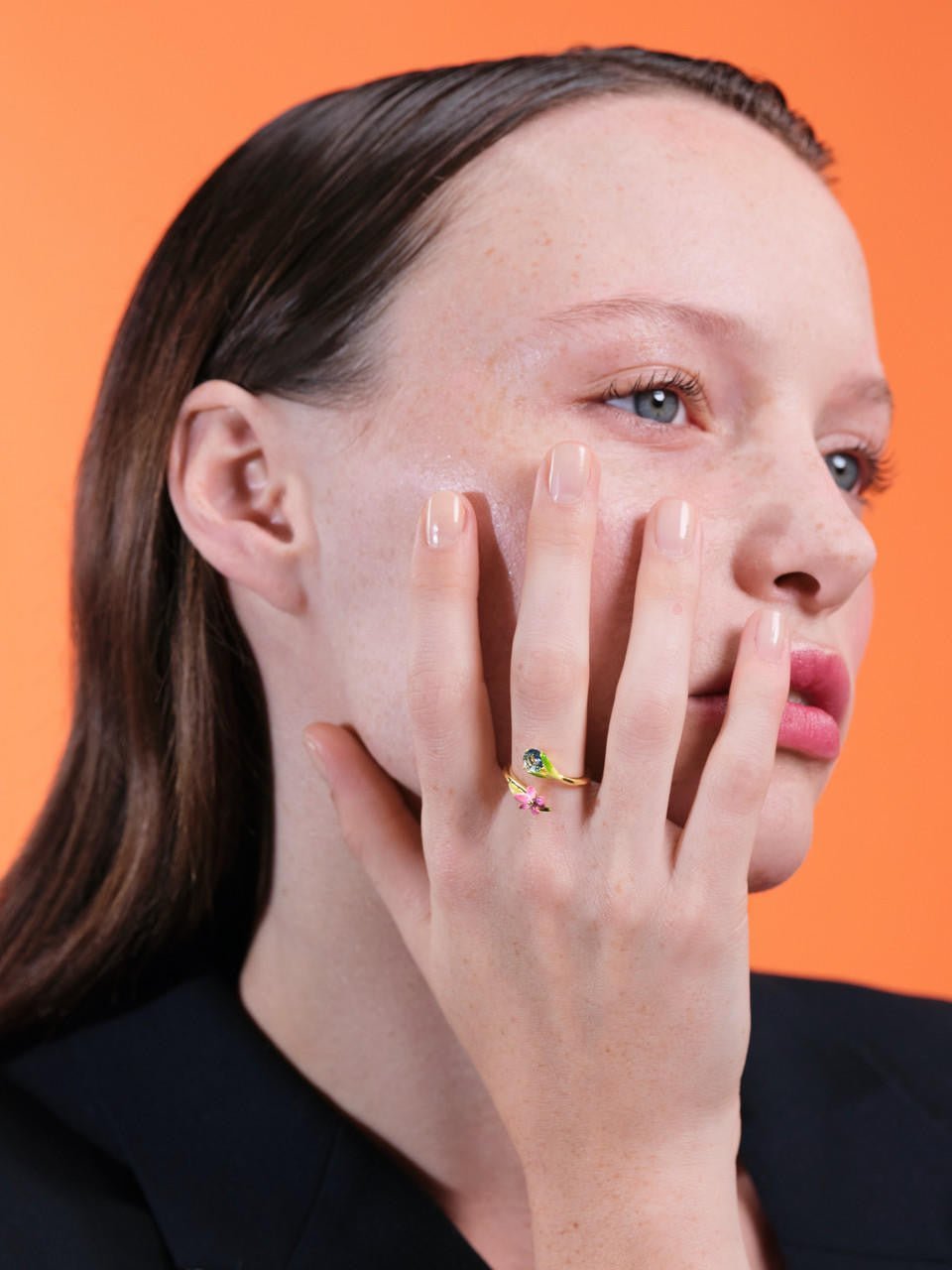 Dazzling Discretion Adjustable Ring | ARED6061 - Les Nereides