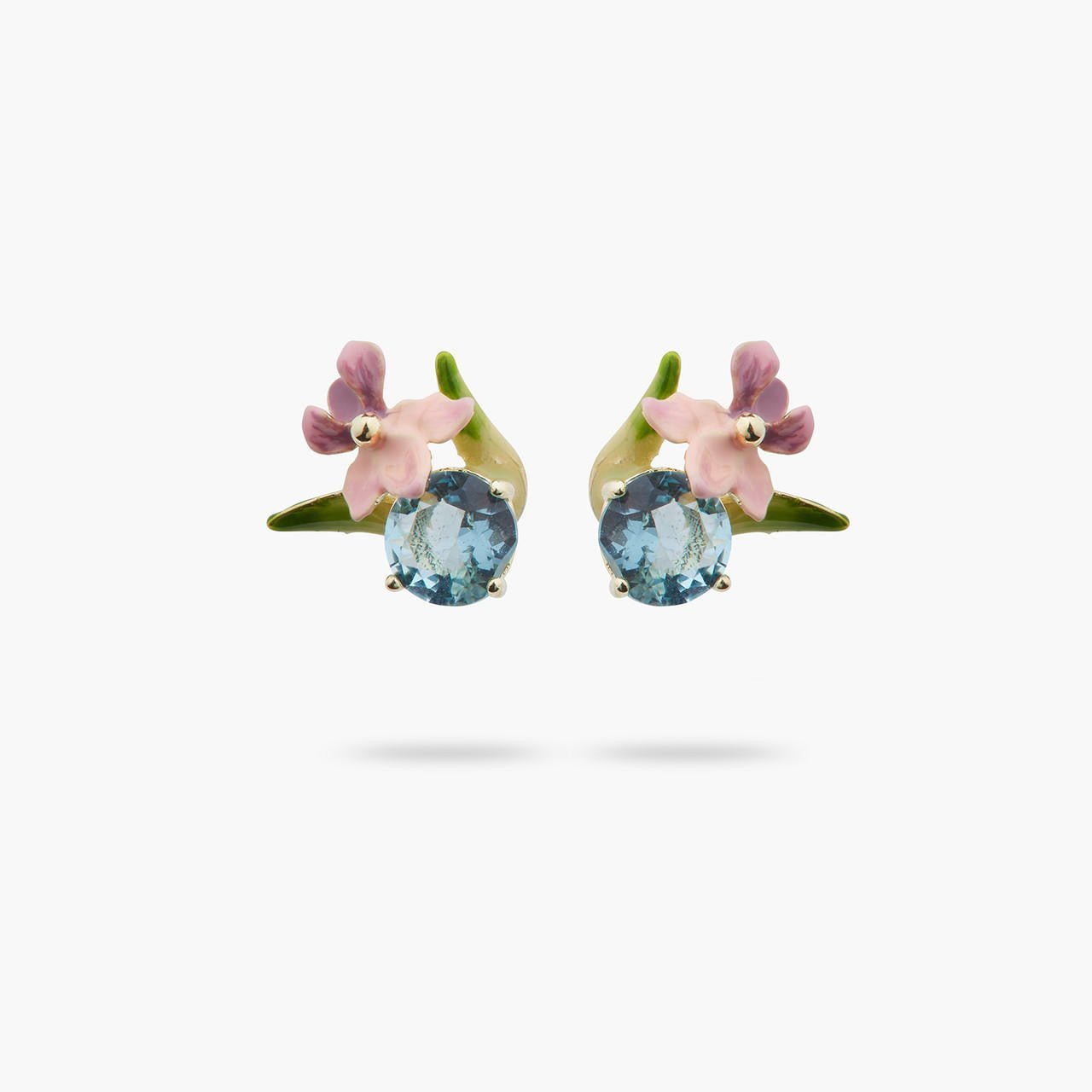 Dazzling Discretion Emerald - Cut Asymmetrical Earrings | ARED1121 - Les Nereides