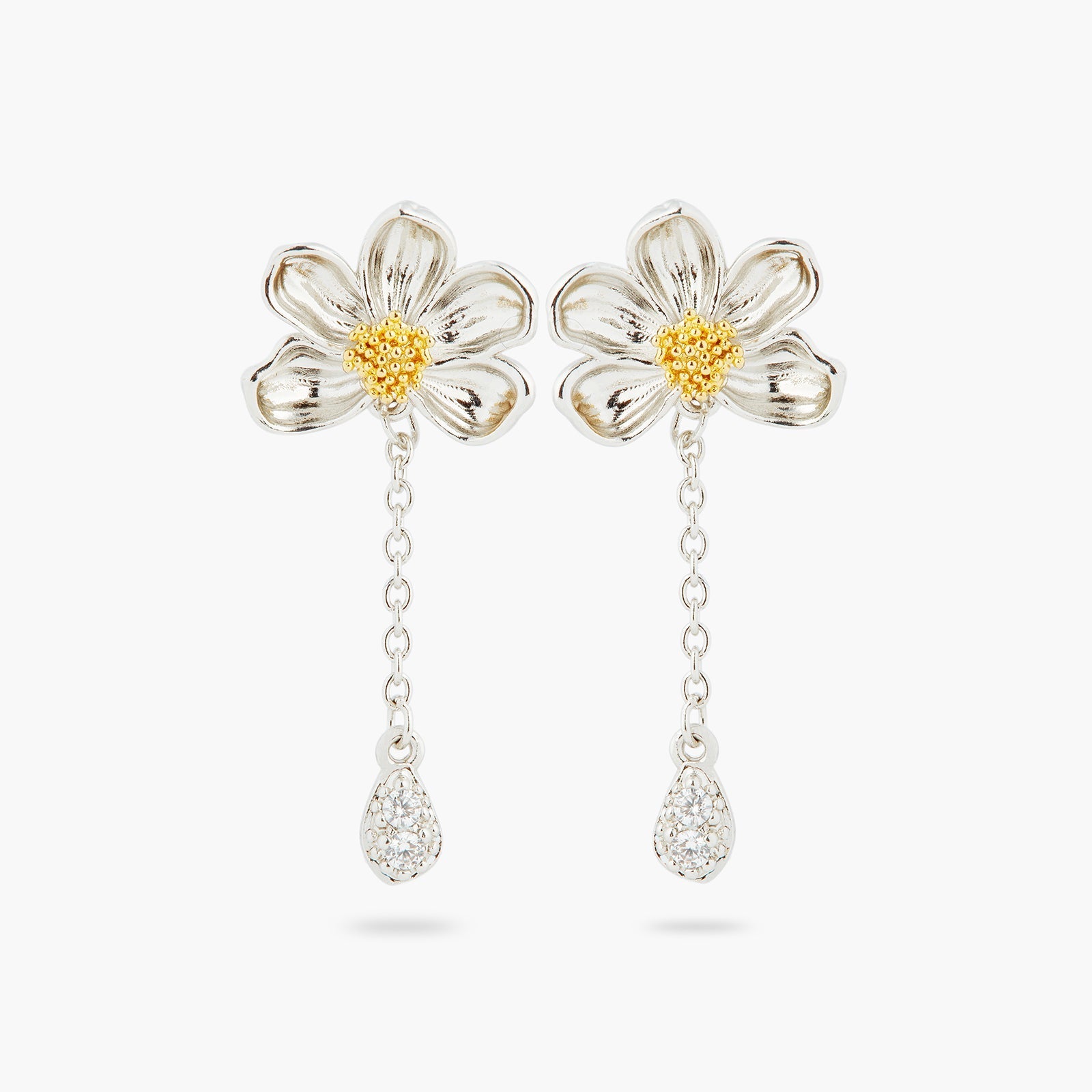 Dazzling Petal Drop Earrings | ASAM1041 - Les Nereides
