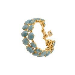 Double Row La Diamantine Blue Grey Bracelet | ADLD2162 - Les Nereides
