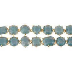 Double Row La Diamantine Blue Grey Bracelet | ADLD2162 - Les Nereides