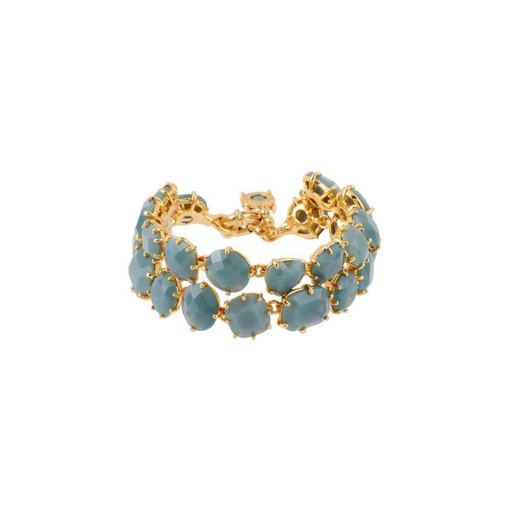 Double Row La Diamantine Blue Grey Bracelet | ADLD2162 - Les Nereides