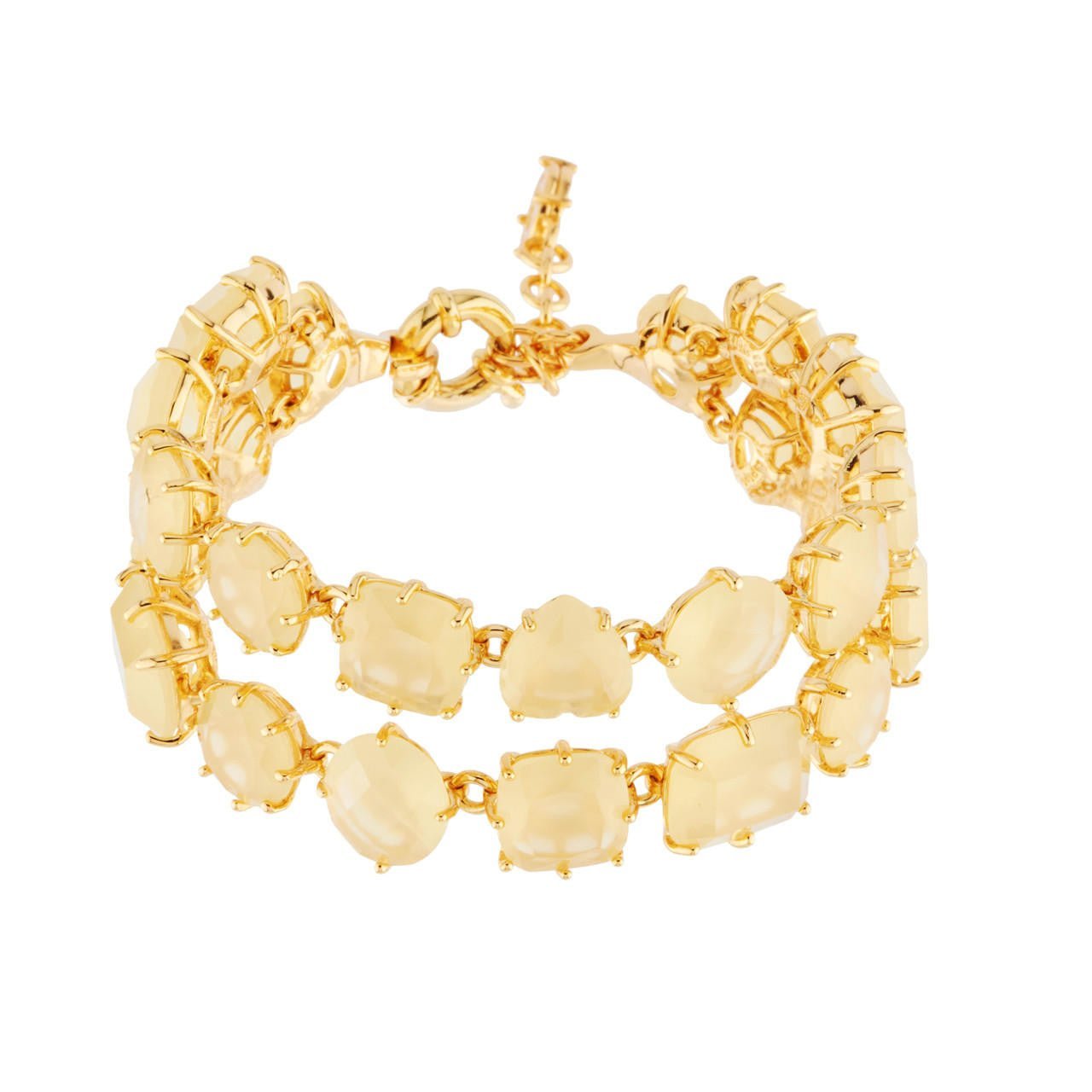 Double Row La Diamantine Citrine Bracelet | AHLD2161 - Les Nereides
