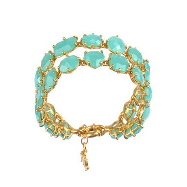 Double Row La Diamantine T1 Turquoise Bracelet | ZLD2161 - Les Nereides