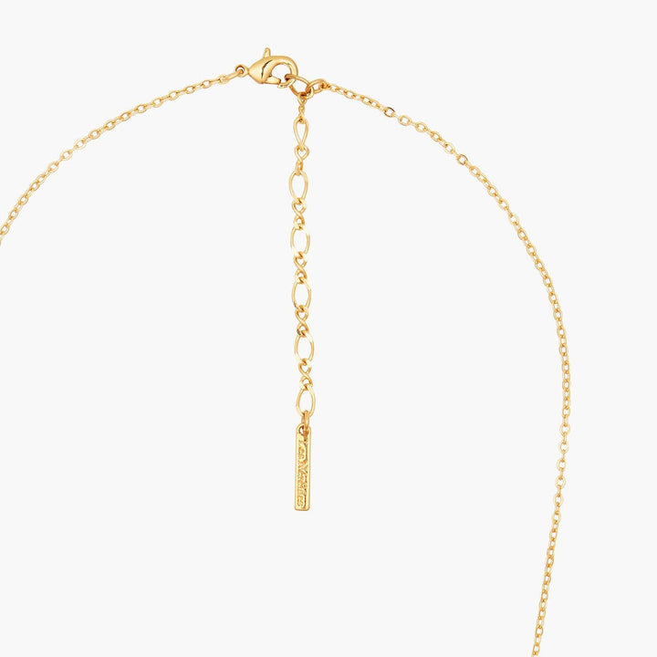 Dove On A Bed Of Peonies And Campanulas Statement Necklace | ANLA3011 - Les Nereides