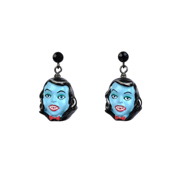 Dracula Blue Girl Earrings | AADR1041 - Les Nereides