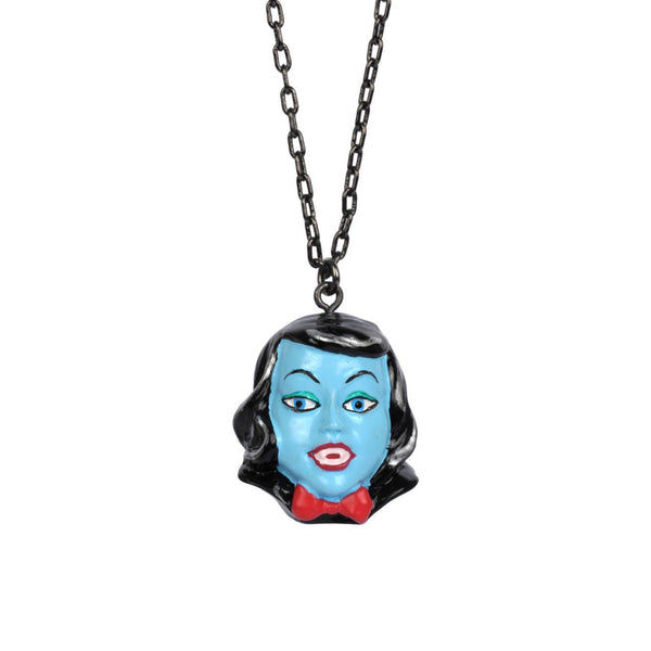 Dracula Blue Girl Necklace | AADR3071 - Les Nereides