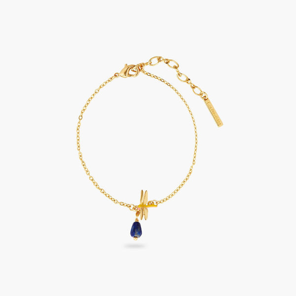 Dragonfly And Lapis Lazuli Thin Bracelet | AQJF2011 - Les Nereides