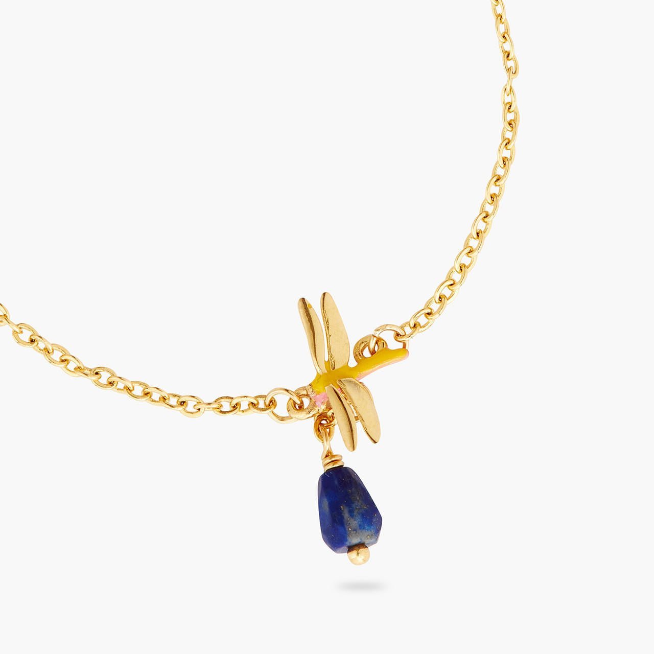 Dragonfly And Lapis Lazuli Thin Bracelet | AQJF2011 - Les Nereides
