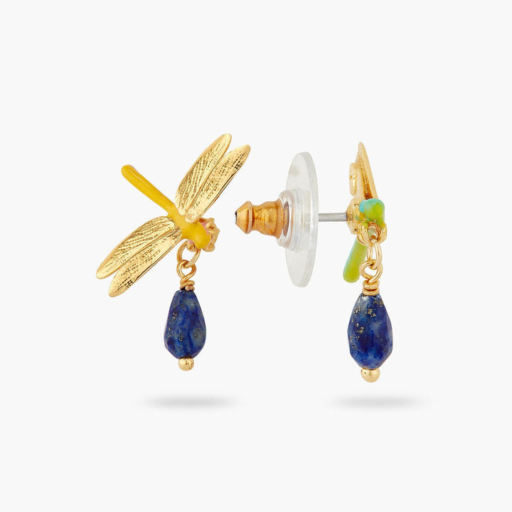 Dragonfly Asymmetrical Earrings | AQJF1021 - Les Nereides