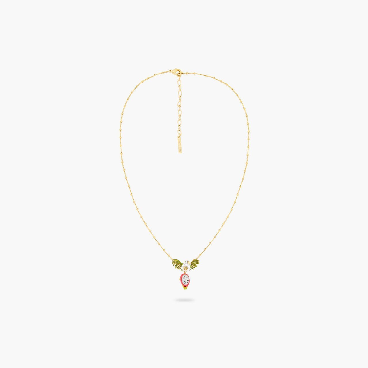 Dragonfruit And Pitaya Flower Pendant Necklace | ARPA3041 - Les Nereides