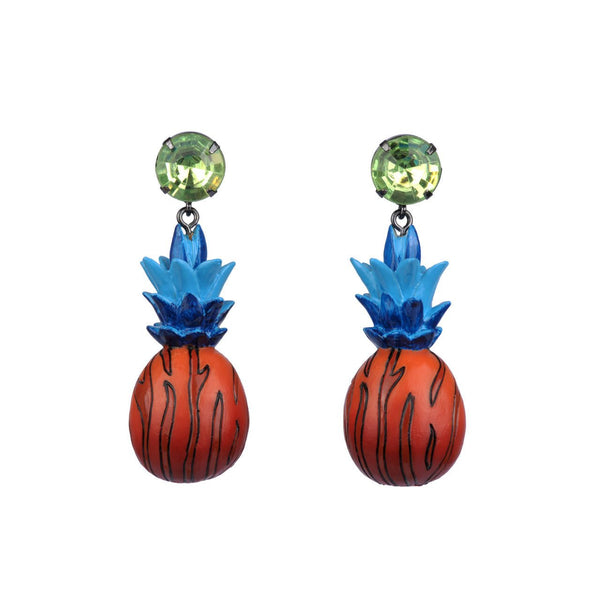 Drôles de Fruits Colourful Pineapple Earrings | ZDF1041 - Les Nereides