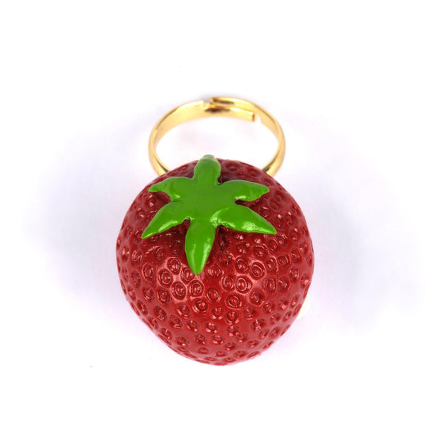 Drôles de Fruits Red Strawberry Rings | ZDF6071 - Les Nereides