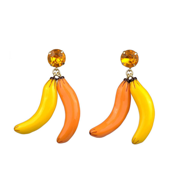 Drôles de Fruits Yellow Banana Earrings | ZDF1051 - Les Nereides