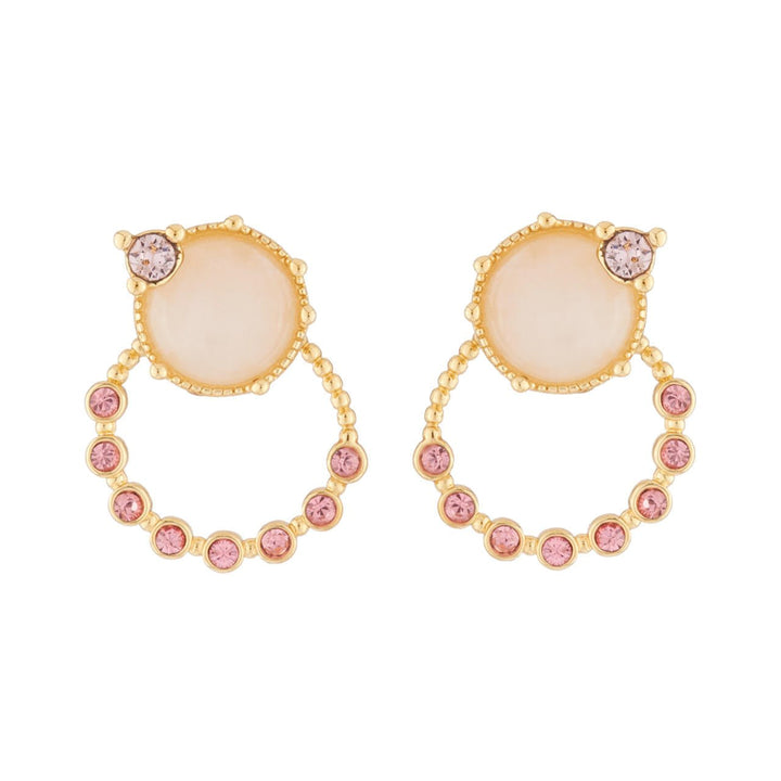Ears With And Pink Tone Earrings | AJPF116 - Les Nereides