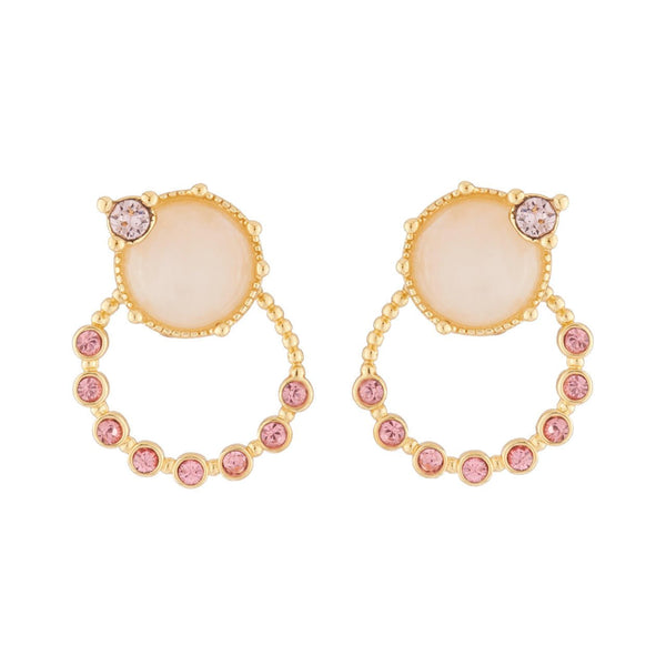 Ears With And Pink Tone Earrings | AJPF116 - Les Nereides