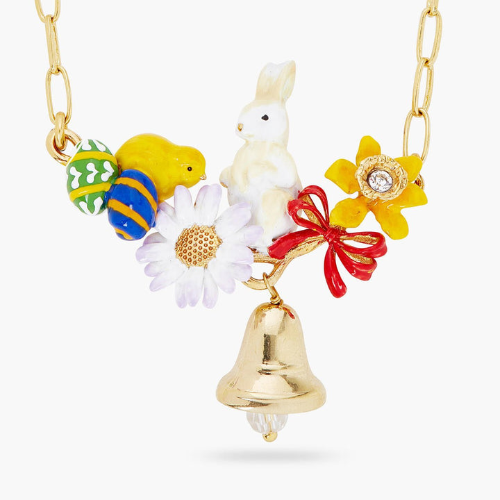 Easter Chick And Rabbit Thin Necklace | ARLA3011 - Les Nereides