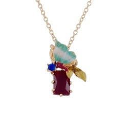 Eclatante Discrétion Butterfly W/Dark Stone Necklace | ACED3071 - Les Nereides