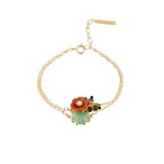 Eclatante Discrétion Japanese Quince With Green Stone Bracelet | AEED2021 - Les Nereides