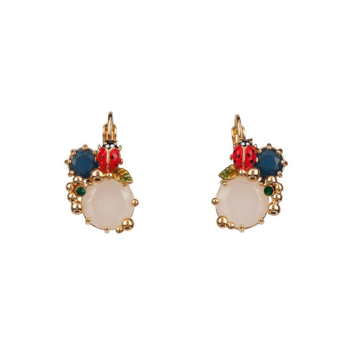Eclatante Discrétion Stones, Bubbles & Ladybird Earrings | ADED110D/1 - Les Nereides